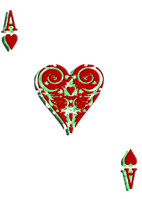 Ace of Hearts Photoshopped